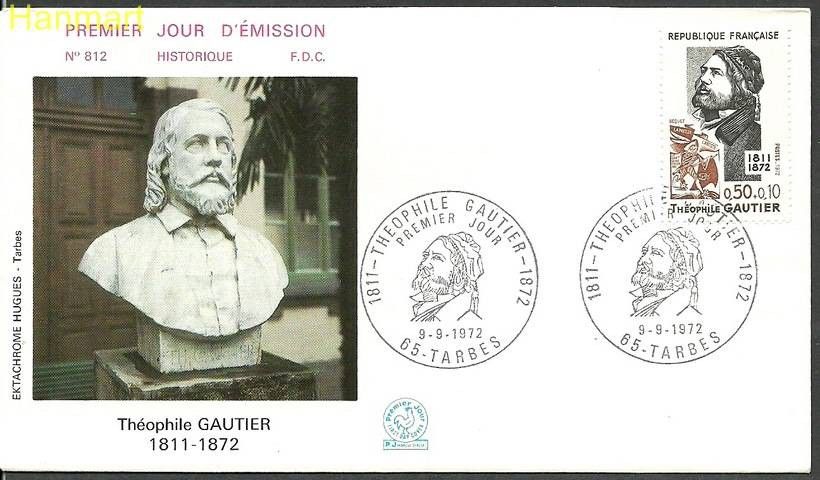 Znaczek Francja 1972 Mi 1807 FDC