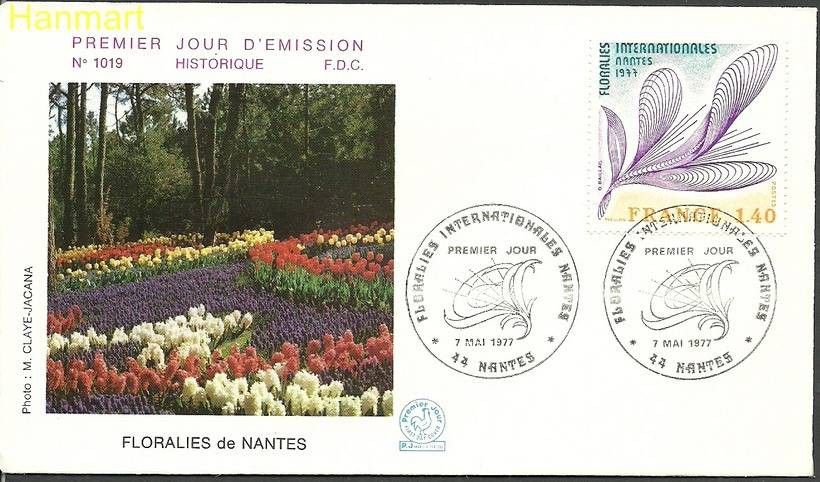 Znaczek Francja 1977 Mi 2027 FDC