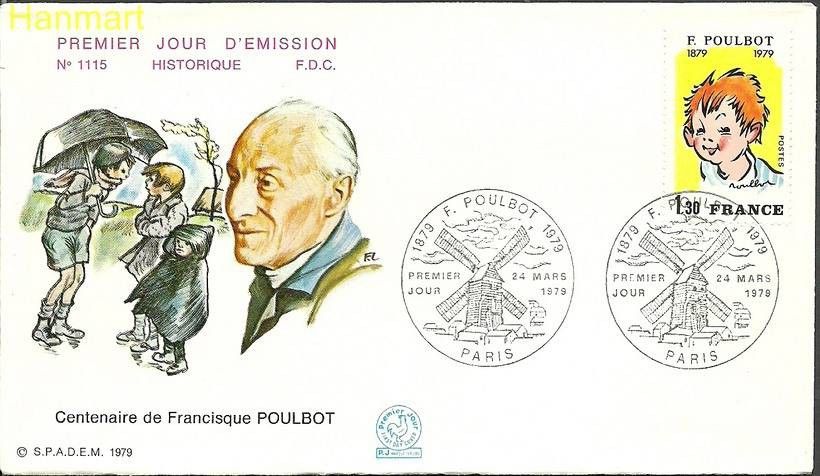 Znaczek Francja 1979 Mi 2144 FDC