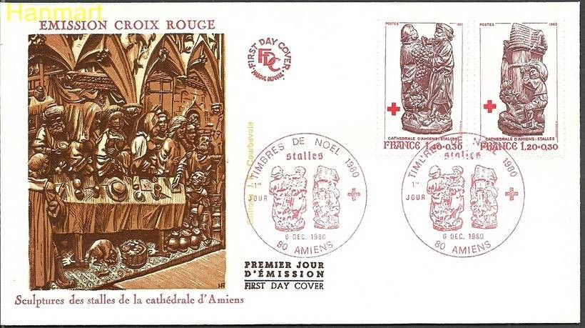 Znaczek Francja 1980 Mi 2231-2232 FDC
