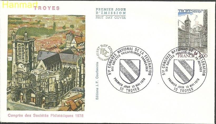 Znaczek Francja 1978 Mi 2100 FDC