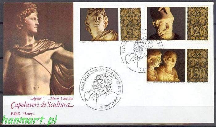Znaczek Watykan 1977 Mi 705-710 FDC