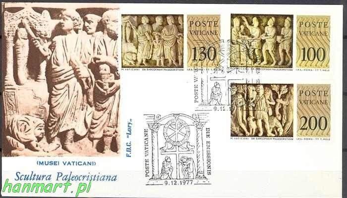 Znaczek Watykan 1977 Mi 711-716 FDC