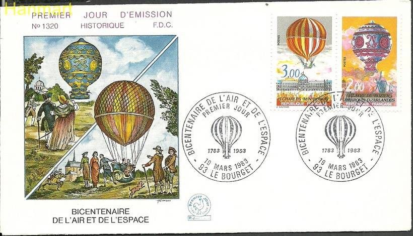 Znaczek Francja 1983 Mi 2387-2388 FDC