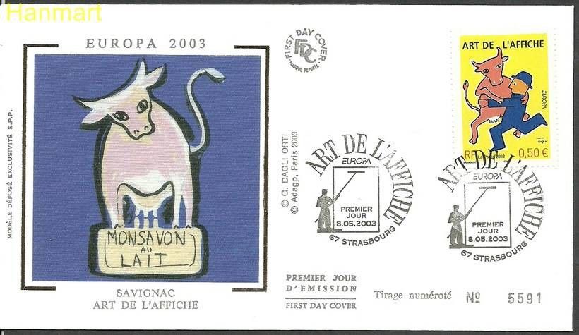 Znaczek Francja 2003 Mi 3694 FDC