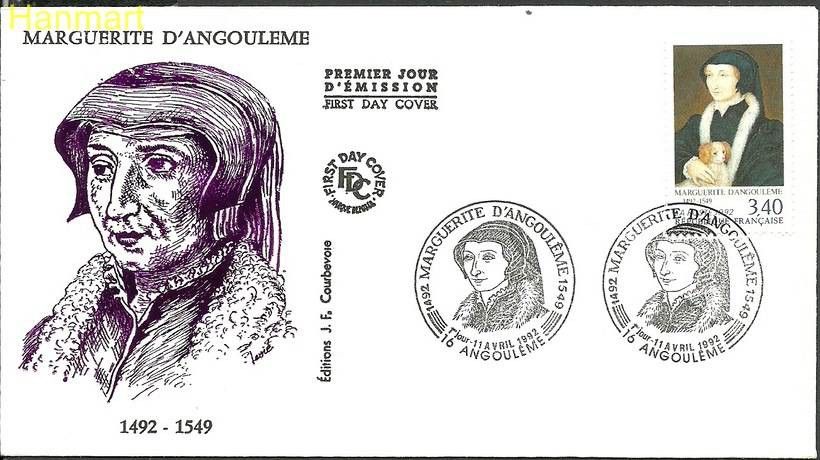 Znaczek Francja 1992 Mi 2891 FDC