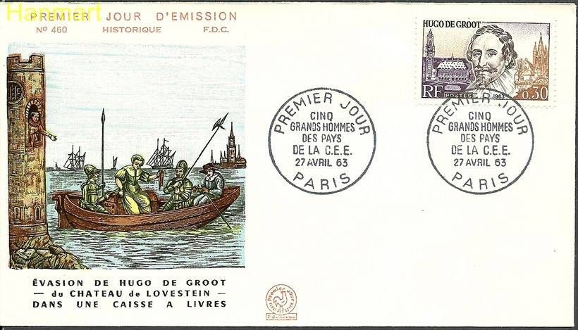 Znaczek Francja 1963 Mi 1436 FDC
