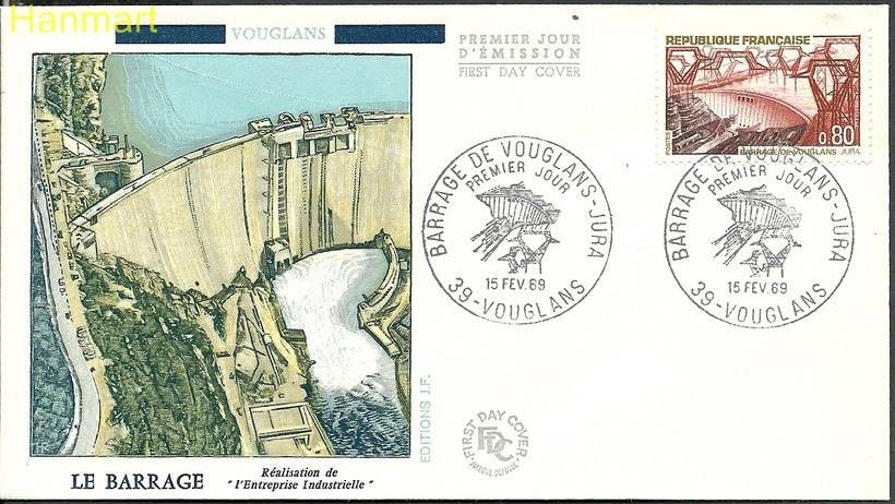 Znaczek Francja 1969 Mi 1652 FDC