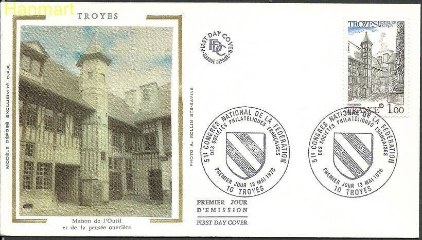 Znaczek Francja 1978 Mi 2100 FDC