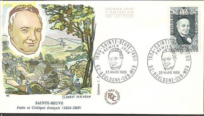 Znaczek Francja 1969 Mi 1661 FDC