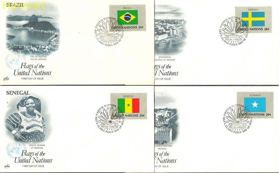 Znaczek Narody Zjednoczone Nowy Jork 1983 Mi 422-437 FDC
