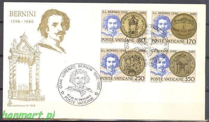 Znaczek Watykan 1980 Mi 771-774 FDC