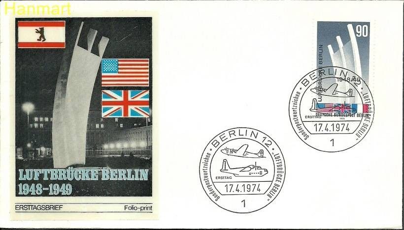 Znaczek Berlin Niemcy 1974 Mi 466 FDC