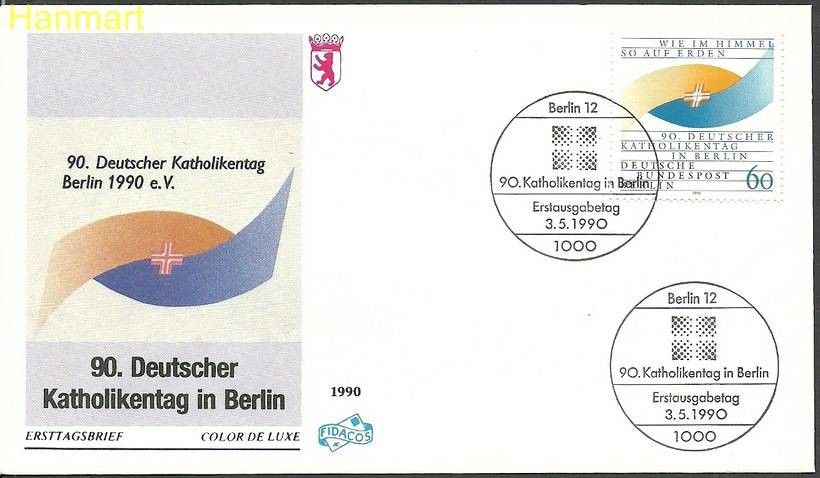 Znaczek Berlin Niemcy 1990 Mi 873 FDC
