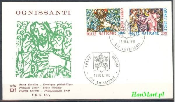 Znaczek Watykan 1980 Mi 775-776 FDC