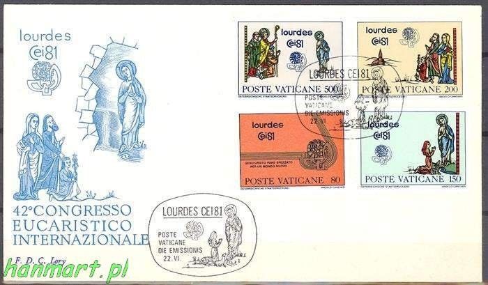 Znaczek Watykan 1981 FDC