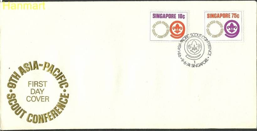 Znaczek Singapur 1974 Mi 213-214 FDC