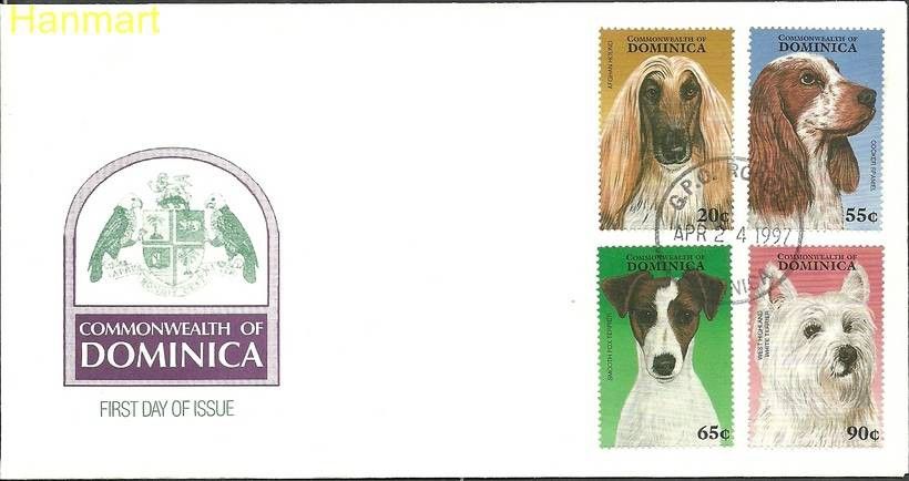 Znaczek Dominika 1997 Mi 2305-2308 FDC