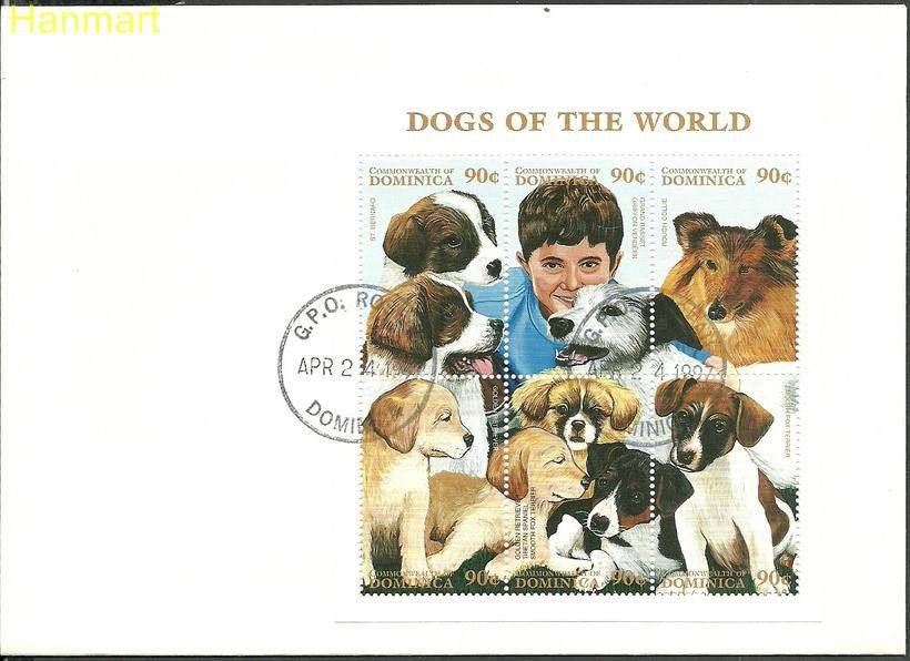 Znaczek Dominika 1997 Mi ark2309-2314 FDC