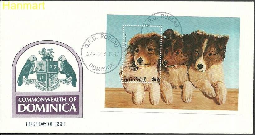 Znaczek Dominika 1997 Mi bl329 FDC