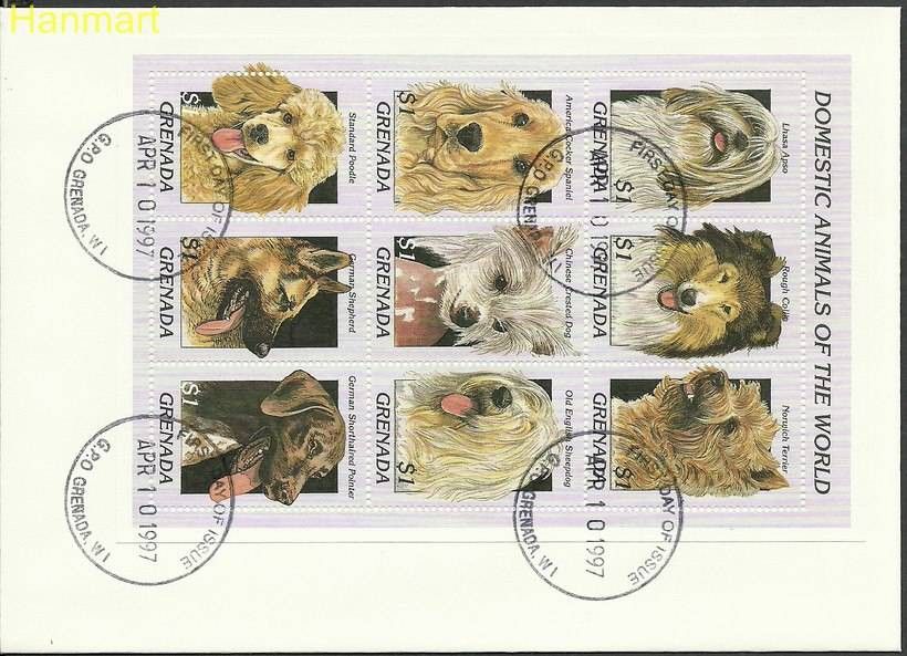 Znaczek Grenada 1997 Mi ark3398-3406 FDC