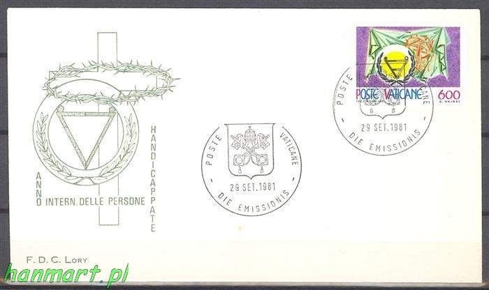 Znaczek Watykan 1981 Mi 791 FDC