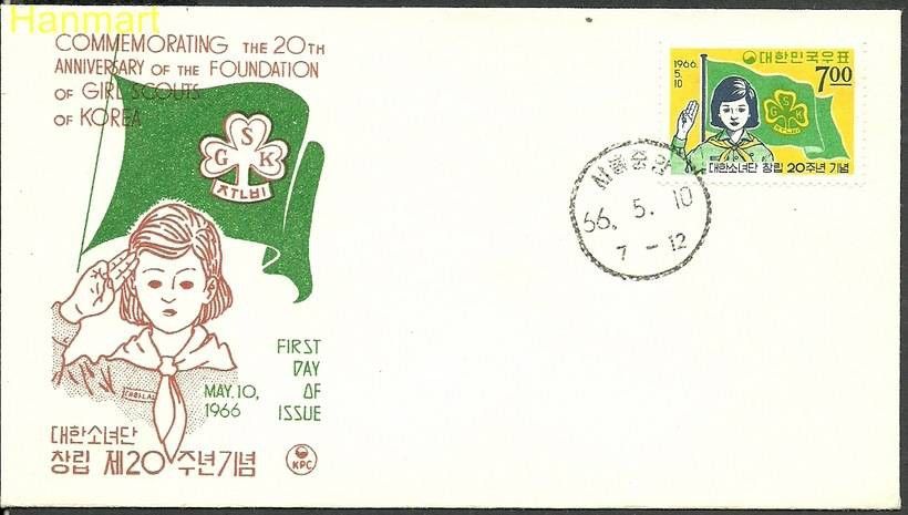 Znaczek Korea Południowa 1966 Mi 528 FDC