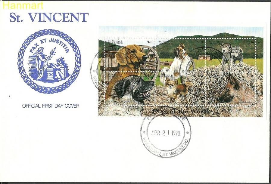 Znaczek Saint Vincent i Grenadyny 1998 Mi ark4369-4374 FDC