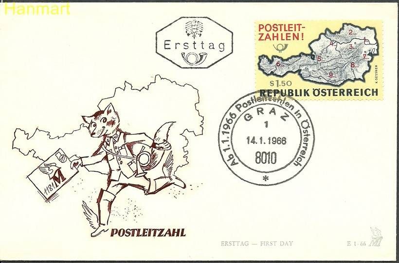 Znaczek Austria 1966 Mi 1201 FDC
