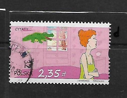 Znaczek Polska 2015 Stemplowane