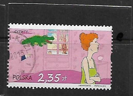 Znaczek Polska 2015 Stemplowane