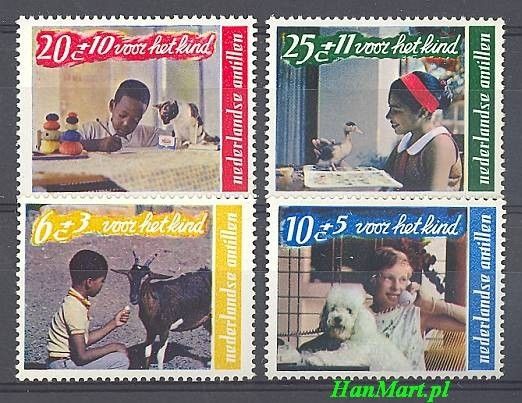 Znaczek Antyle Holenderskie 1968 Mi 194-197 Czyste **
