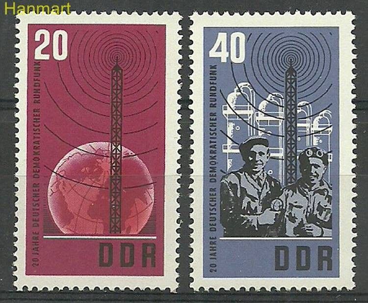 Znaczek NRD / DDR 1965 Mi 1111-1112 Czyste **