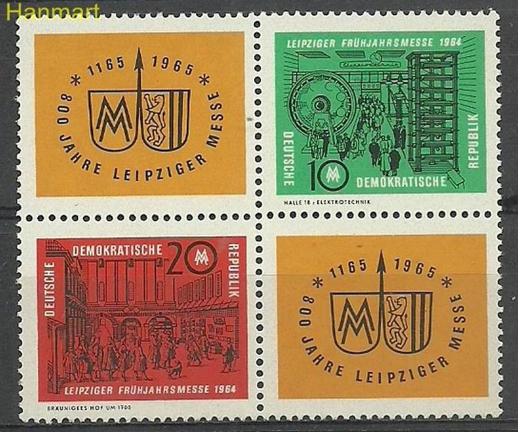 Znaczek NRD / DDR 1964 Mi vie1012-1013 Czyste **