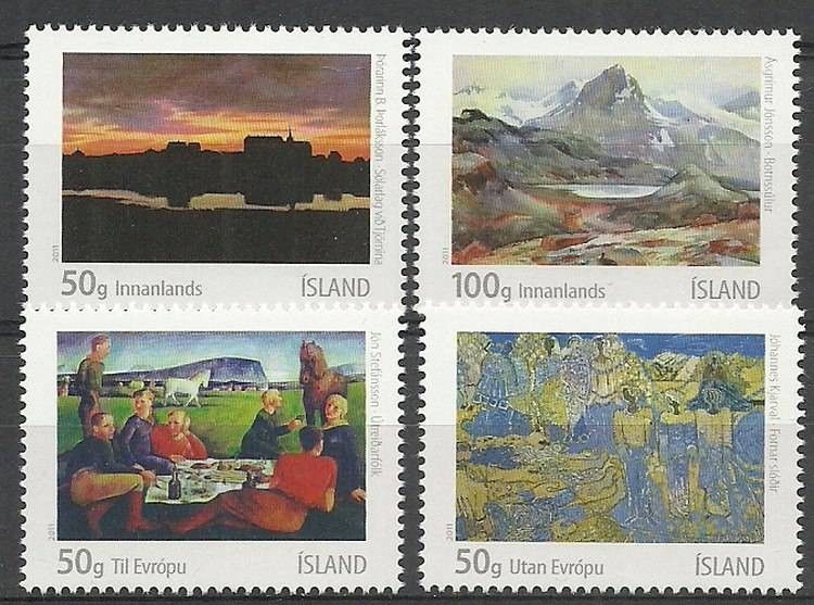Znaczek Islandia 2011 Mi 1334-1337 Czyste **