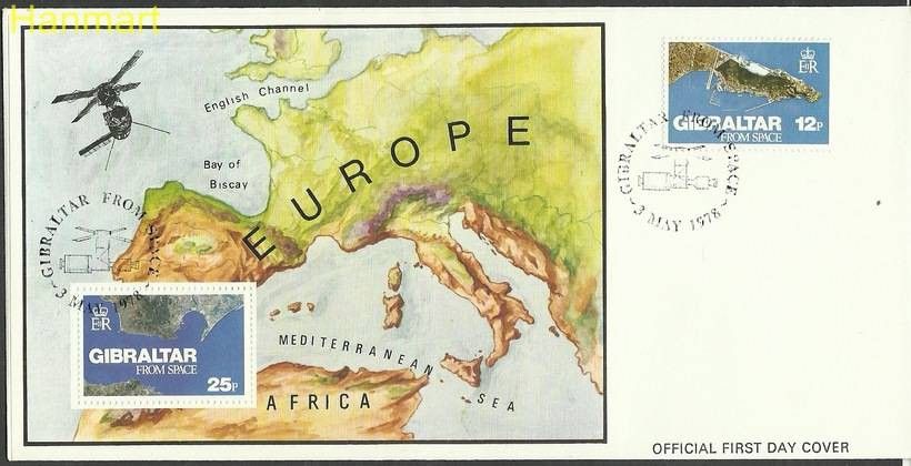 Znaczek Gibraltar 1978 Mi 371+bl5 FDC