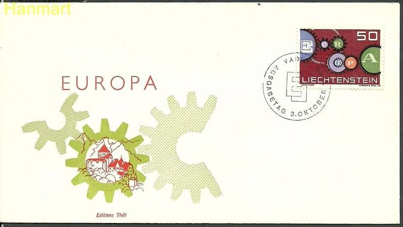 Znaczek Liechtenstein 1961 Mi 414 FDC