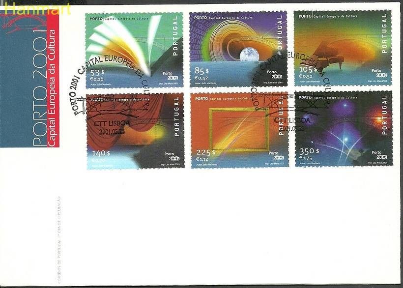 Znaczek Portugalia 2001 Mi 2508-2513 FDC