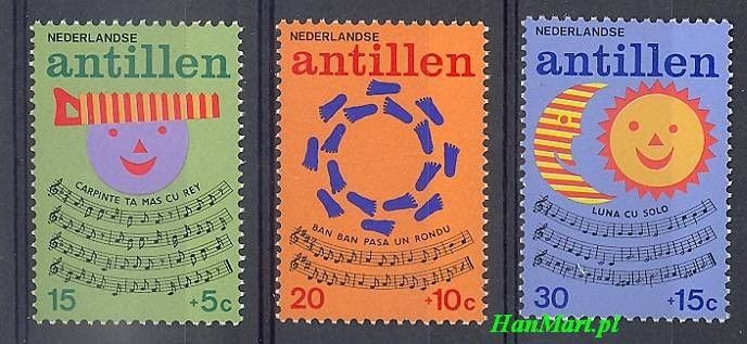 Znaczek Antyle Holenderskie 1974 Mi 289-291 Czyste **