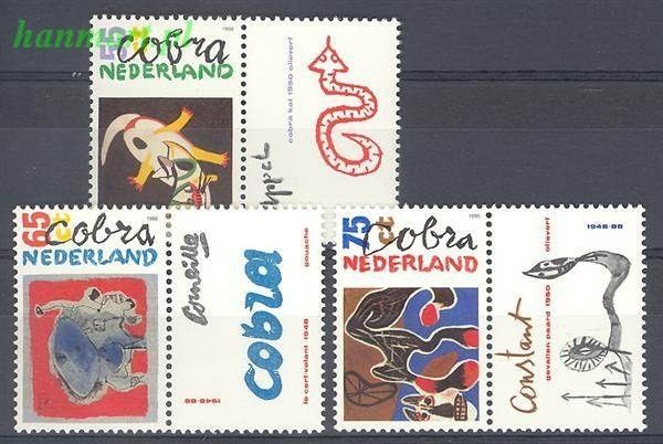 Znaczek Holandia 1988 Mi zf 1347-1349 Czyste **