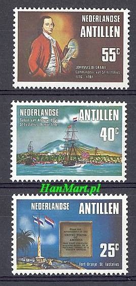 Znaczek Antyle Holenderskie 1976 Mi 320-322 Czyste **