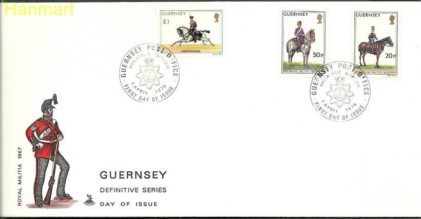 Znaczek Guernsey 1975 Mi 118-120 FDC