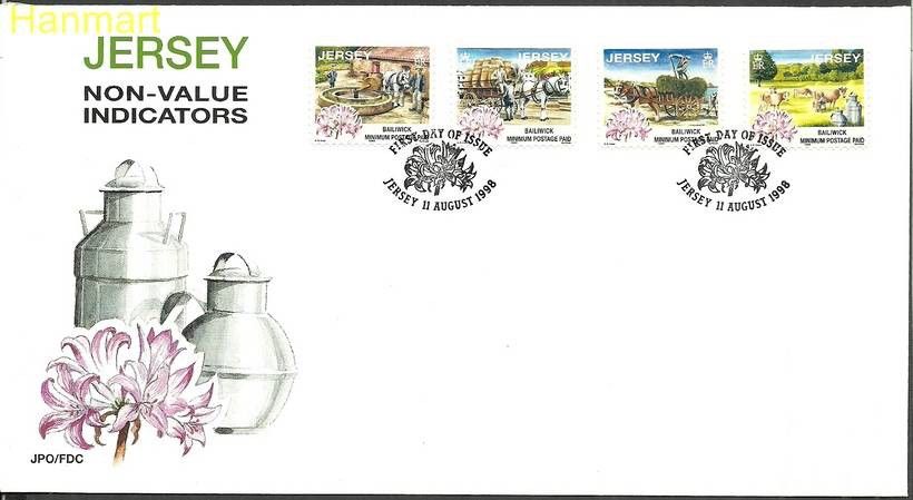 Znaczek Jersey 1998 Mi 855-858I FDC