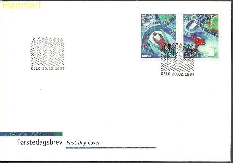 Znaczek Norwegia 1997 Mi 1242-1243 FDC