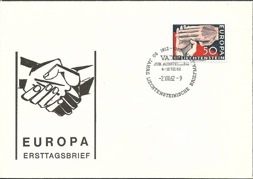 Znaczek Liechtenstein 1962 Mi 418 FDC