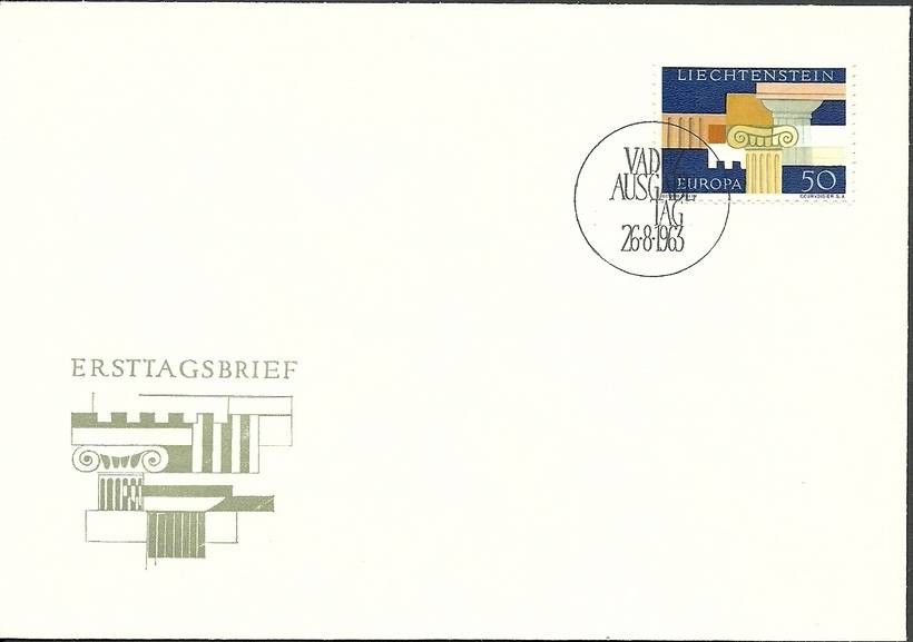 Znaczek Liechtenstein 1963 Mi 431 FDC