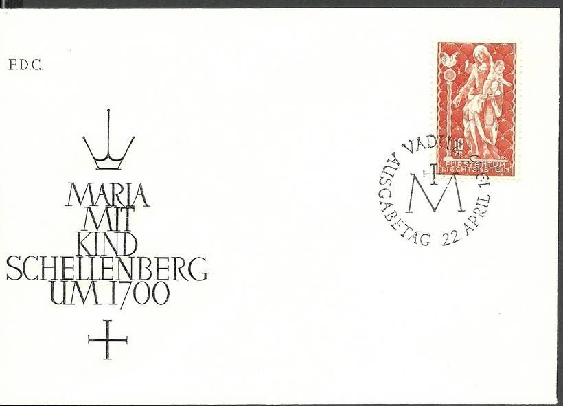 Znaczek Liechtenstein 1965 Mi 449 FDC