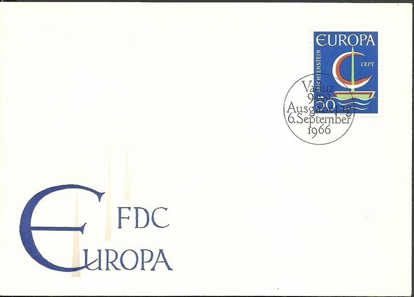Znaczek Liechtenstein 1966 Mi 469 FDC