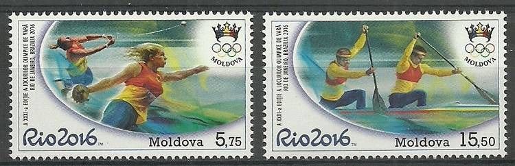 Znaczek Mołdawia 2016 Mi 969-970 Czyste **