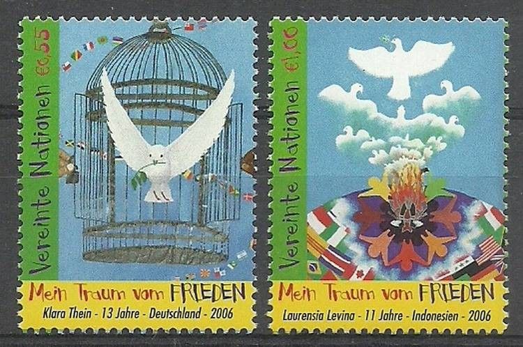 Znaczek Narody Zjednoczone Wiedeń 2006 Mi 475-476 Czyste **